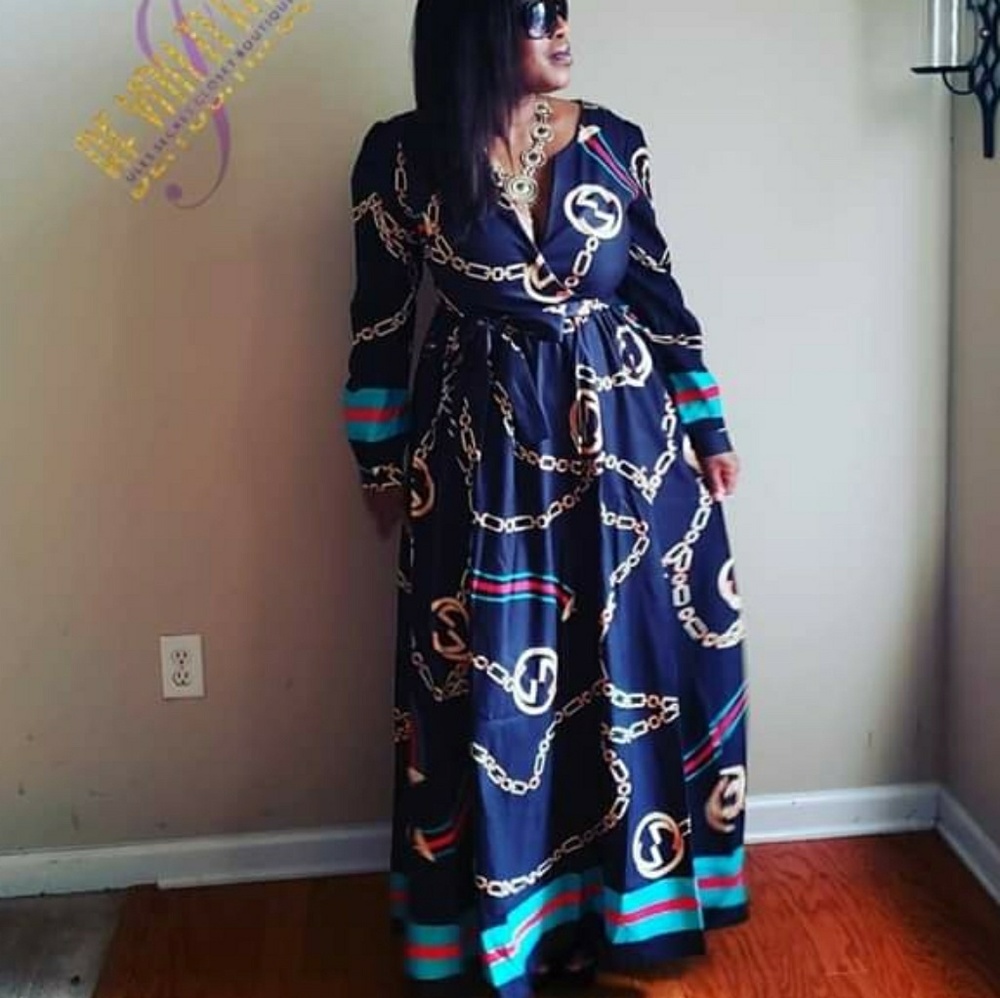 Chains and ribbon dress